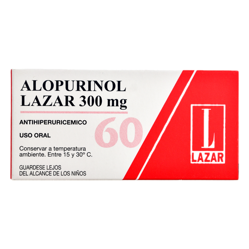 Allopurinol Lazar 300 Mg X 60 Comprimidos