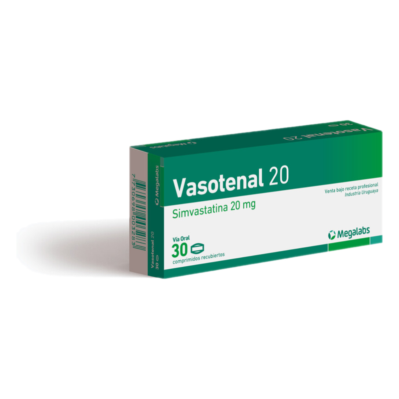Vasotenal 20 Mg X 30 Comprimidos