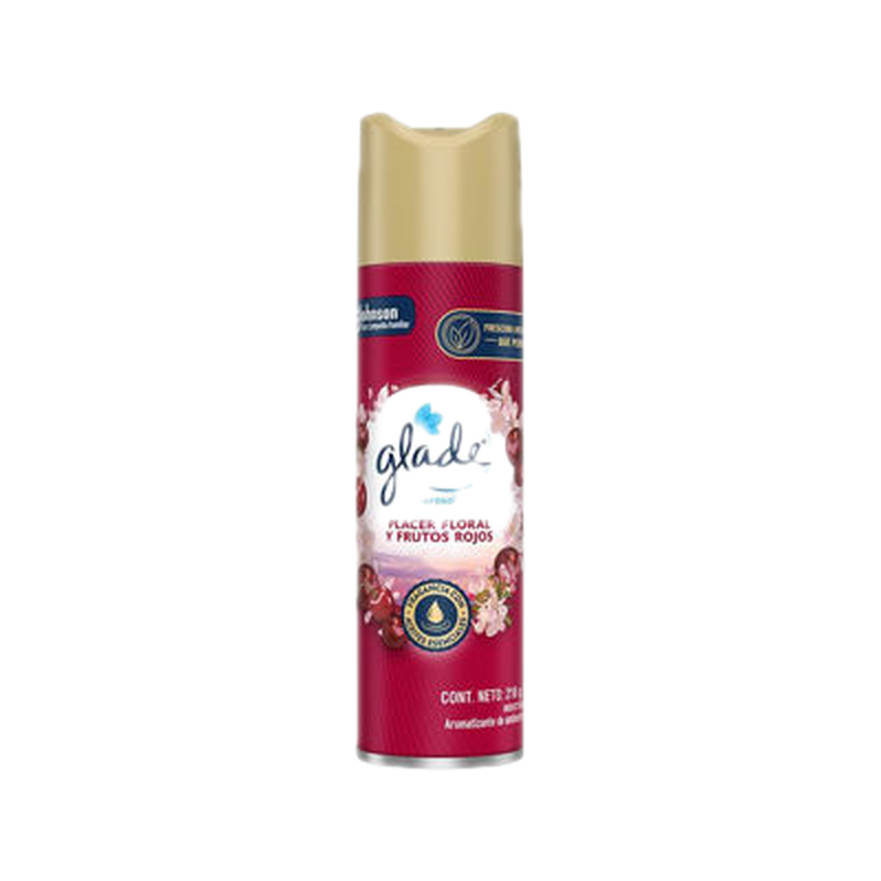 Desodorante De Ambientes Glade Placer Floral Y Frutos Rojos 255 Ml