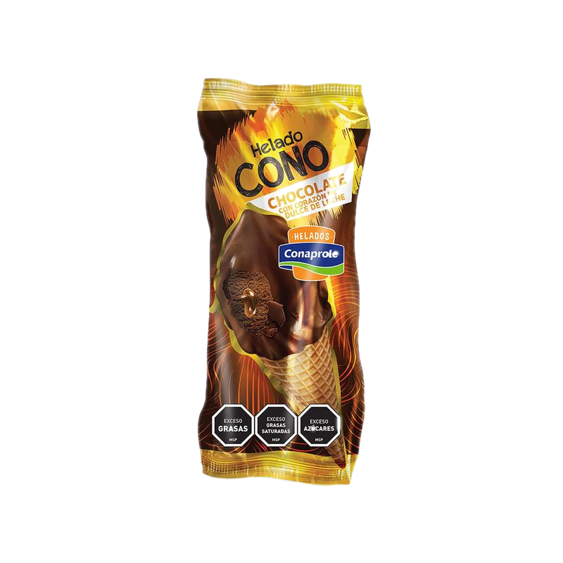 Helado Cono Chocolate Y Dulce De Leche Conaprole 71 Ml