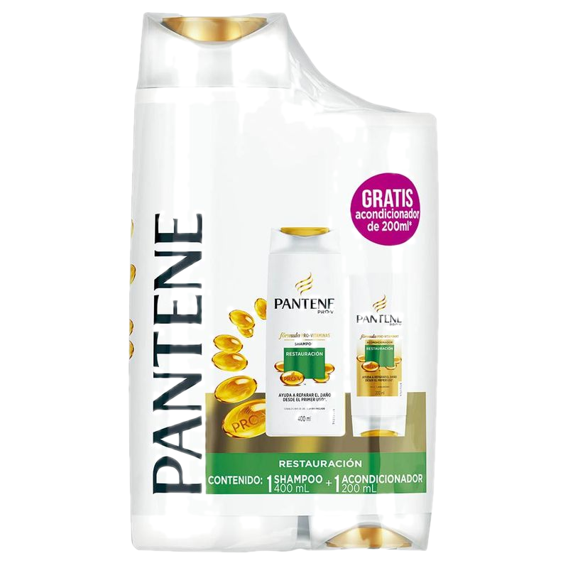 Pack Pantene Restauración Shampoo 400 Ml + Acondicionador 200 Ml