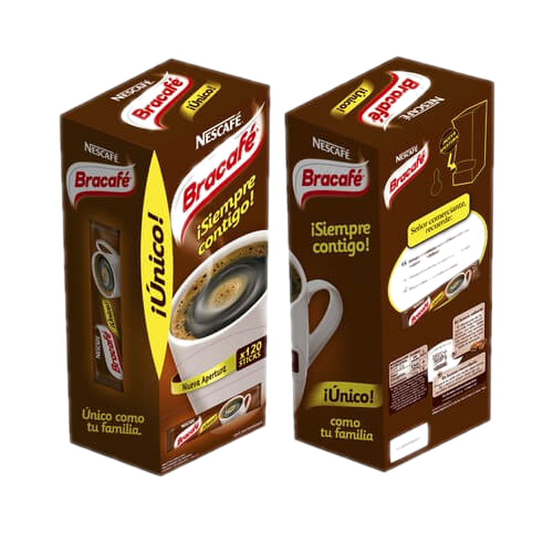 Cafe Bracafe Sticks 120 Unidades 1.8 G