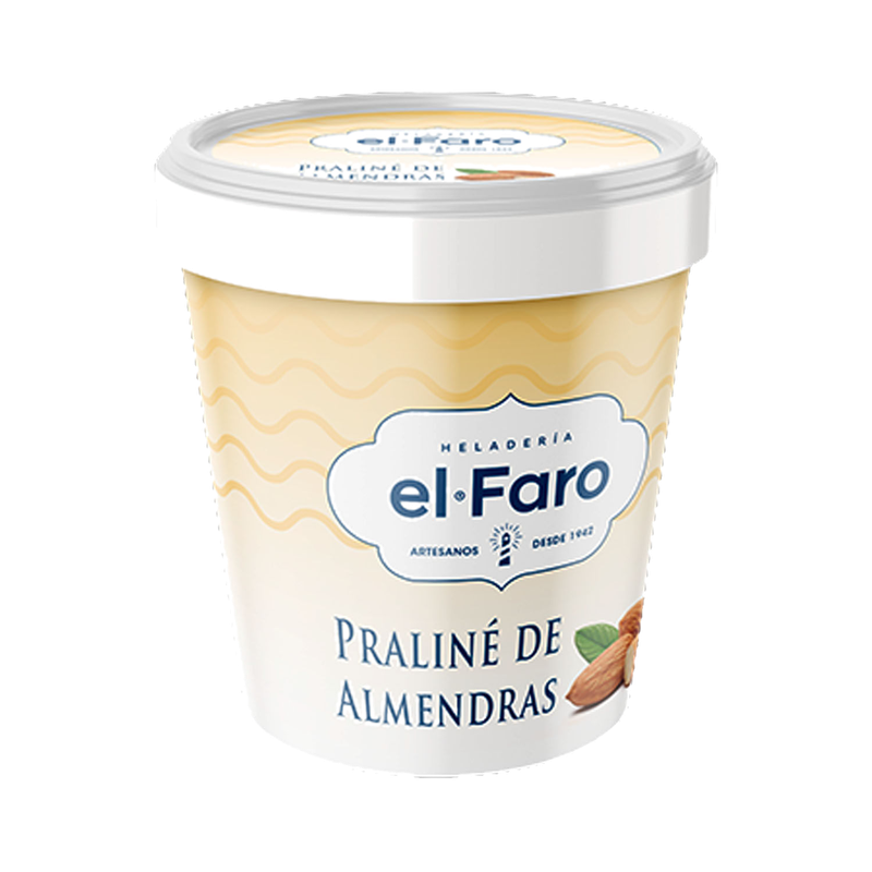 Helado El Faro Praline De Almendras 1100cc