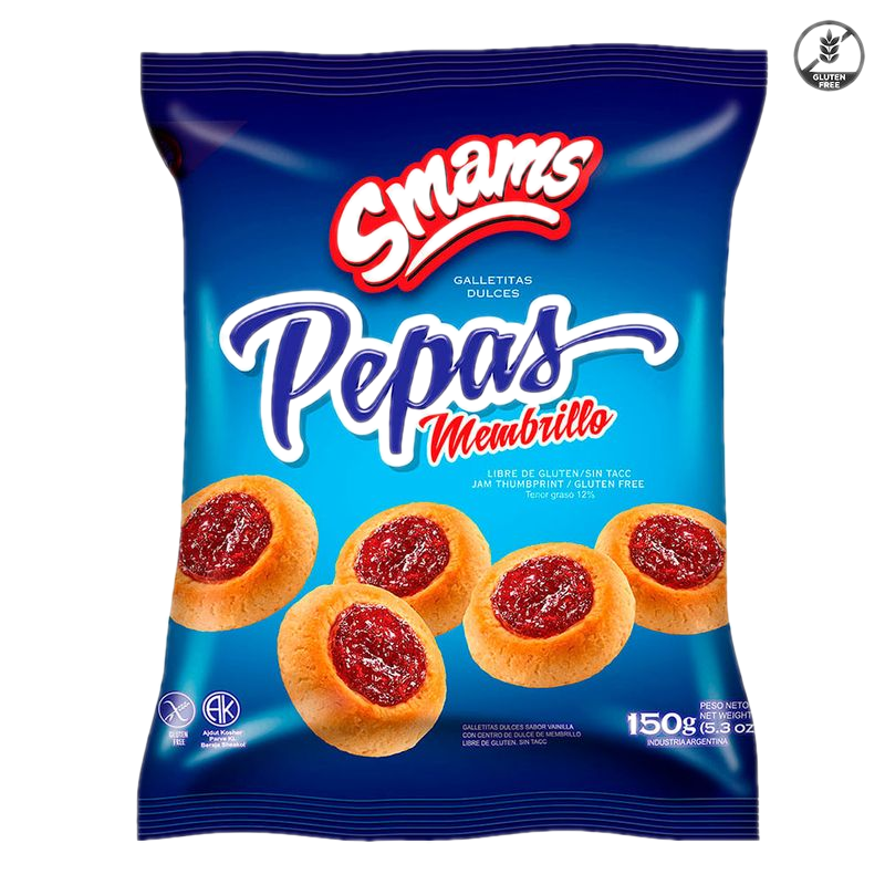 Galletitas Smams Pepas Membrillo Sin Gluten 150 G