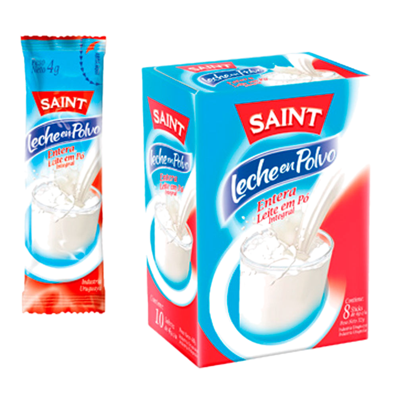 Leche En Polvo Entera Saint Caja 8 Unidades