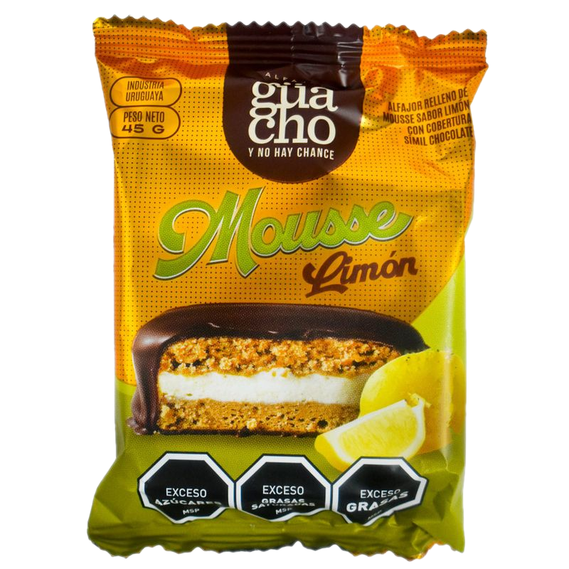 Alfajor Guacho Mousse Limón 45 G
