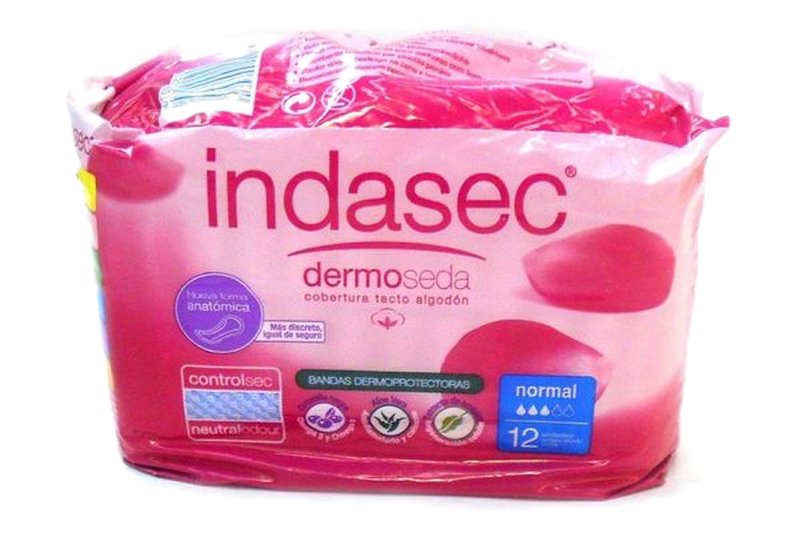 Absorbente Para Incontinencia Indasec Normal 12 Unidades