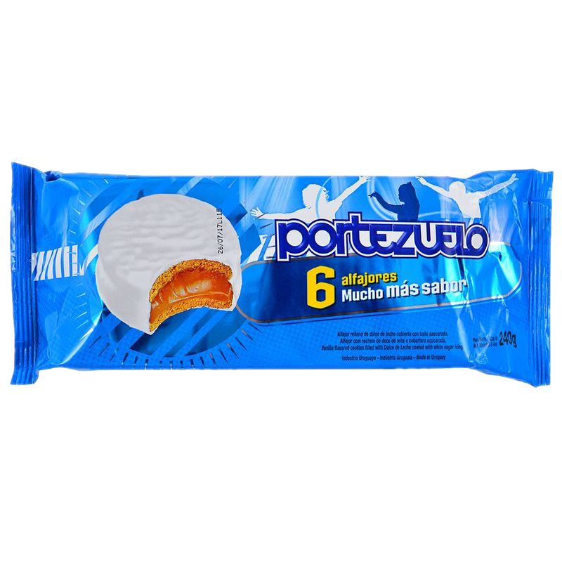 Alfajor Portezuelo Nieve 6 Unidades