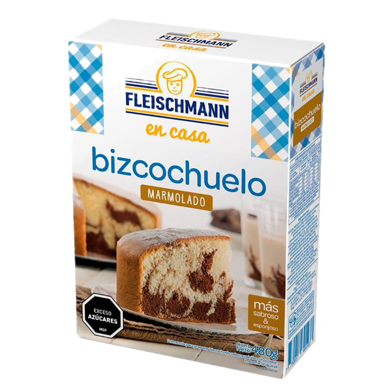 Premezcla Bizcochuelo Fleischmann Marmolado 480 G