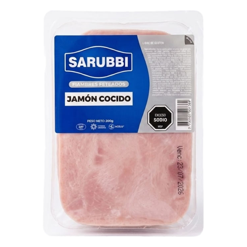 Jamón Cocido Sarubbi 200 G