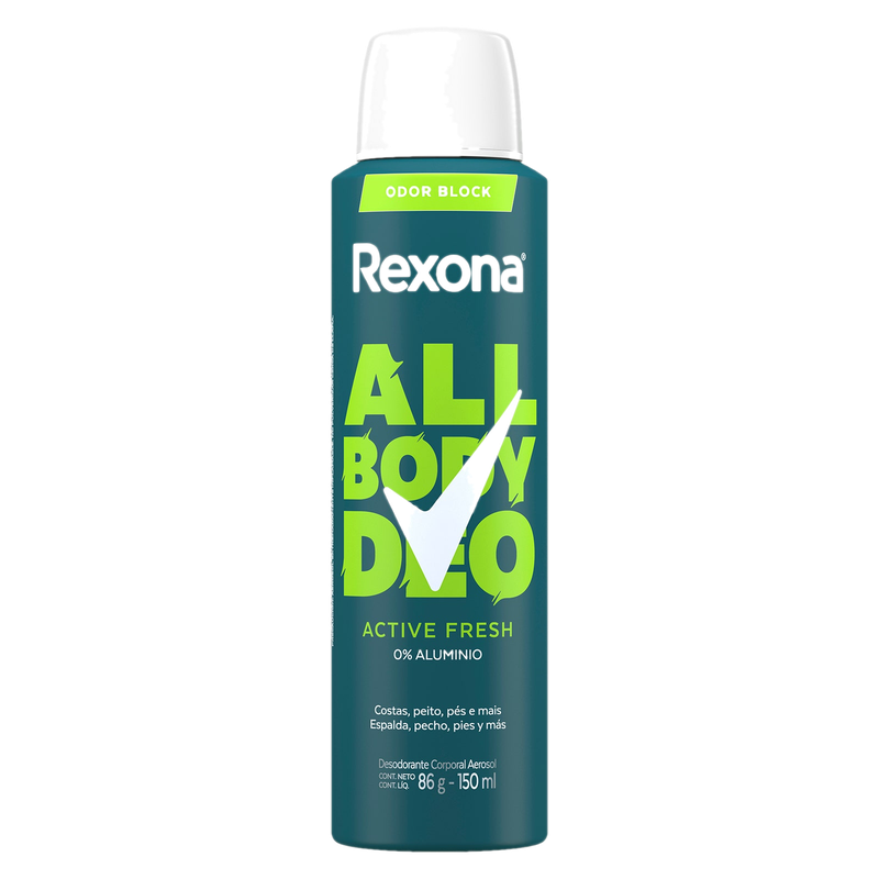 Rexona Men All Body Desodorante Aerosol Active 150 Ml