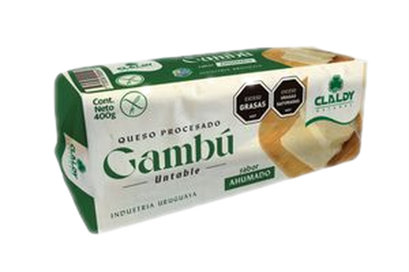 Queso Gambu Claldy Untable Sabor Ahumado 400 G