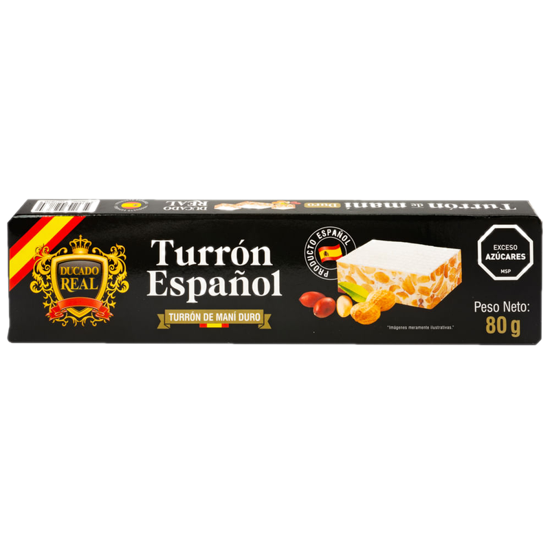 Turrón Maní Duro Ducado Real 80 G
