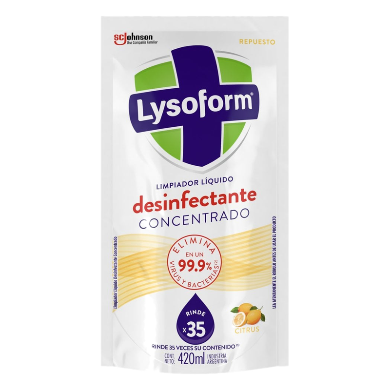 Lysoform Doy Pack Desinfectante Concentrado Citrus 420 Ml