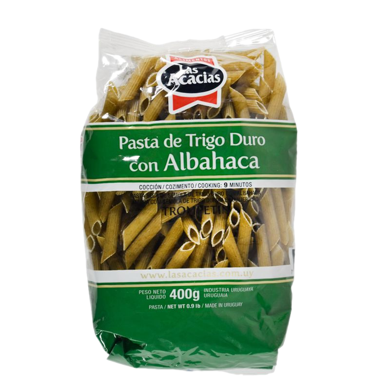 Fideo Trompetín Albahaca Las Acacias 400 G