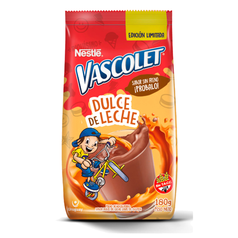 Achocolatado Vascolet Dulce De Leche 180 G