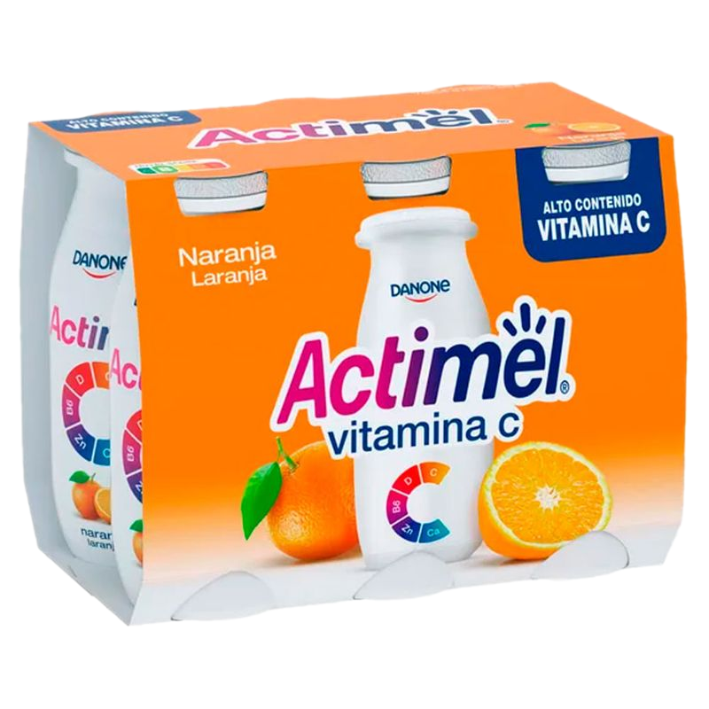 Leche Fermentada Actimel Naranja Vitamina C 600 G