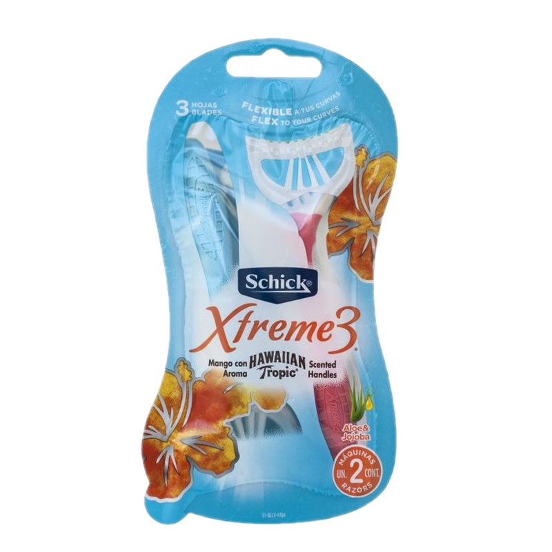 Maquina De Afeitar Schick Xtreme 3 X 2 Hawaian Tropic Blister