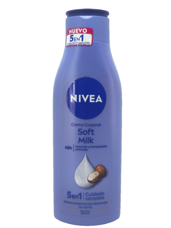 Nivea Crema Soft Milk 5 En 1 220 Ml