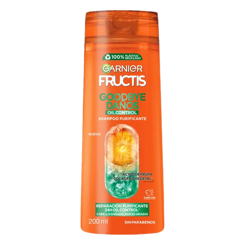 Shampoo Fructis Goodbye Daños Oil Control 200 Ml