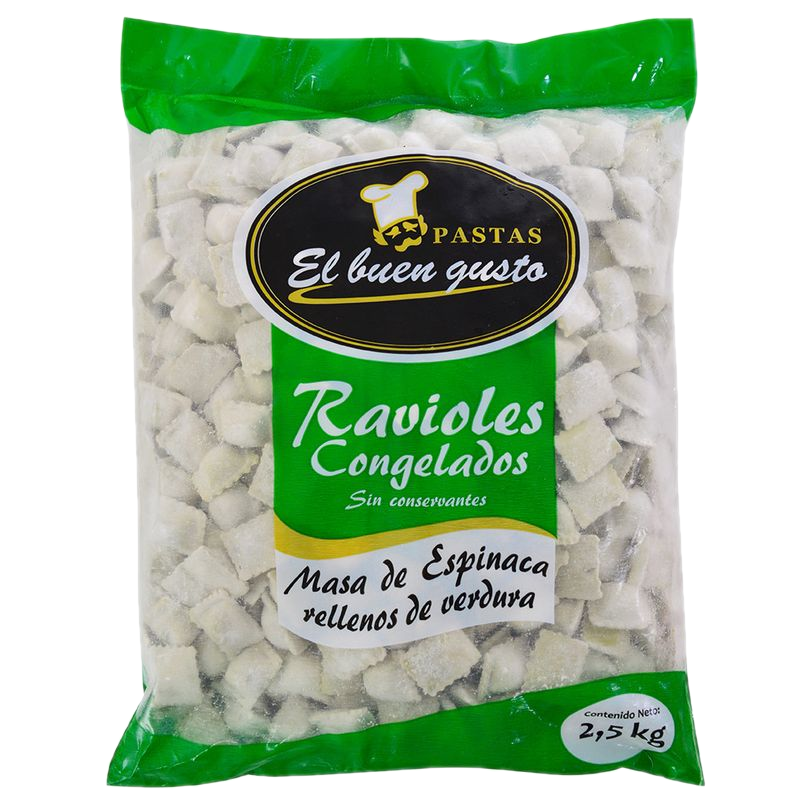 Ravioles El Buen Gusto Espinaca 2,5 Kg