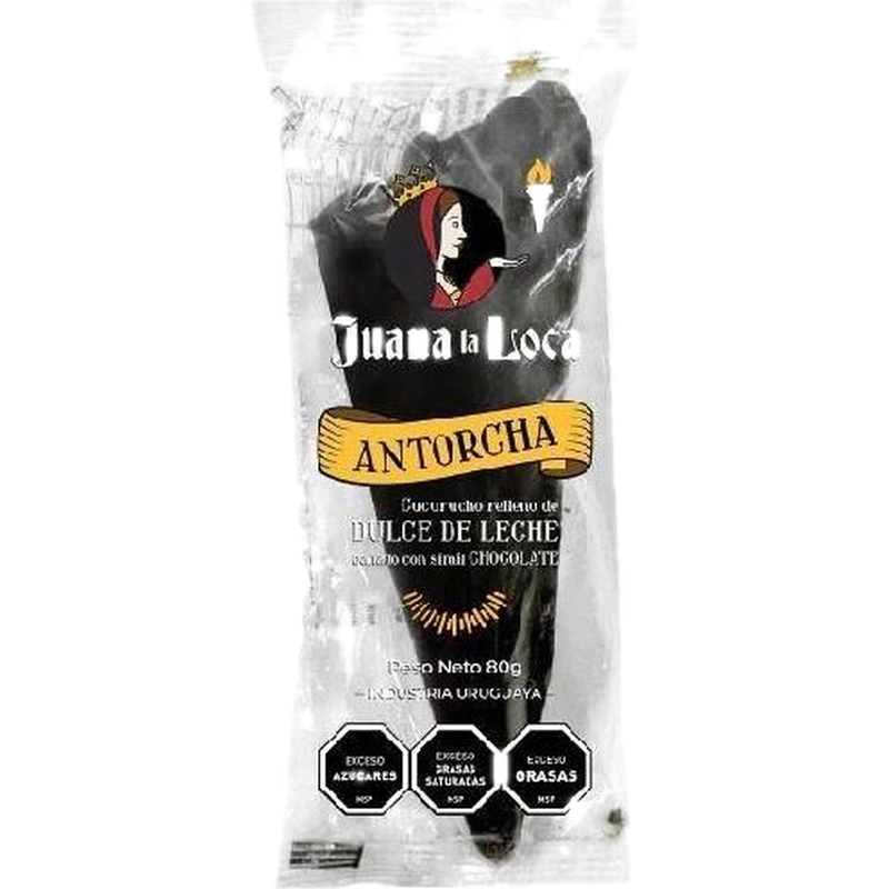 Antorcha Rellena De Dulce De Leche Juana La Loca 80 G