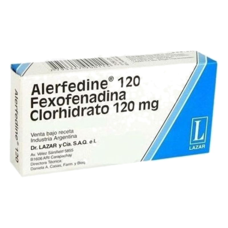 Alerfedine 120 Mg X 10 Comprimidos