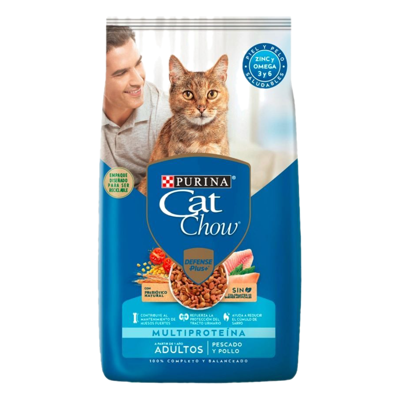 Alimento Para Gatos Adultos Cat Chow Sabor Pescado Y Pollo 3 Kg
