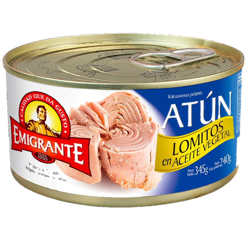 Atún Lomito Emigrante En Aceite 345 G
