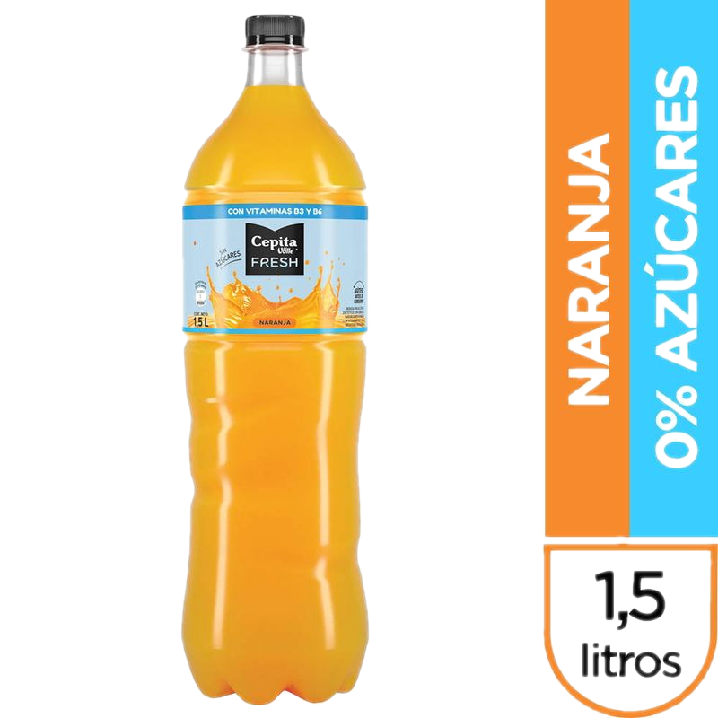 Jugo Cepita Fresh Naranja Sin Azúcar 1.5 L