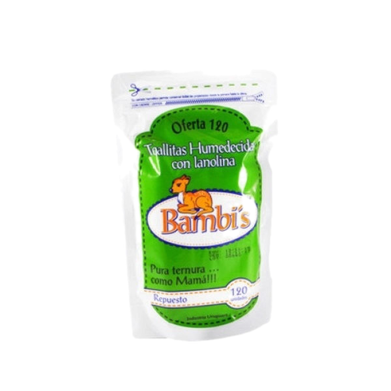 Bambis Toallitas 100 Unidades