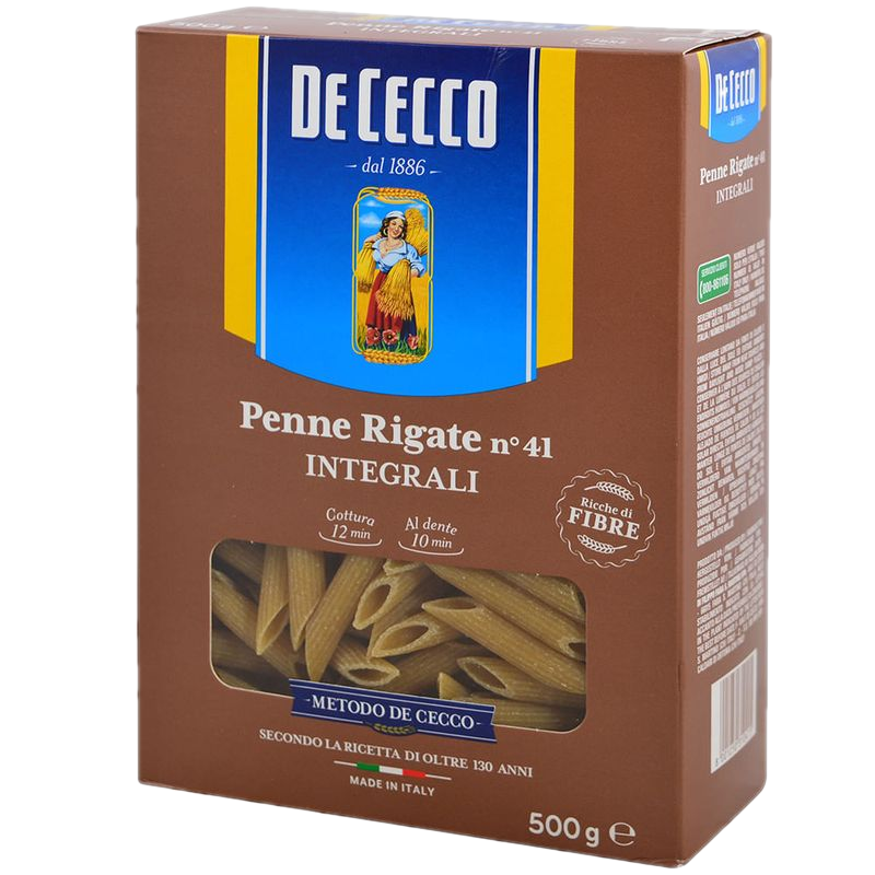 Fideos De Cecco Penne Rigate Integrali 500 G