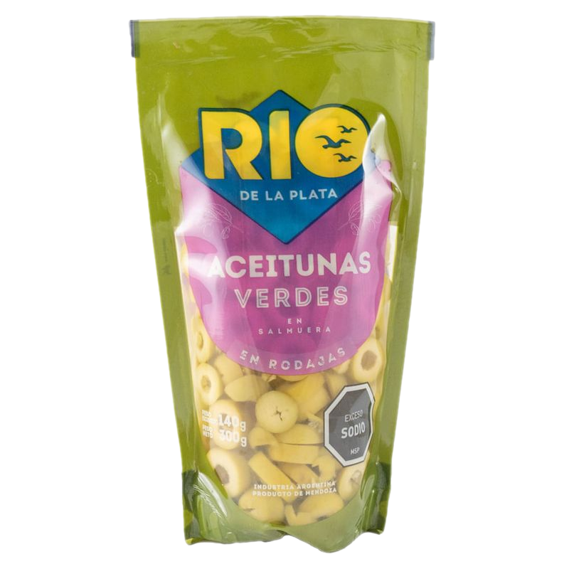 Aceitunas Verdes En Rodajas Rio De La Plata 140 G