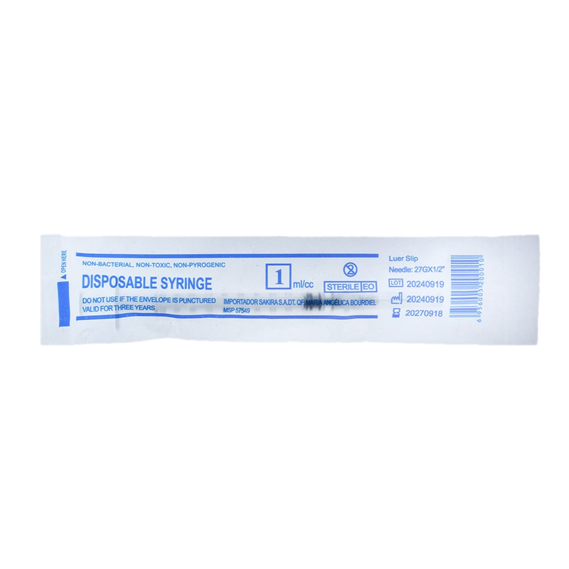 Jeringa Descartable 1 Ml
