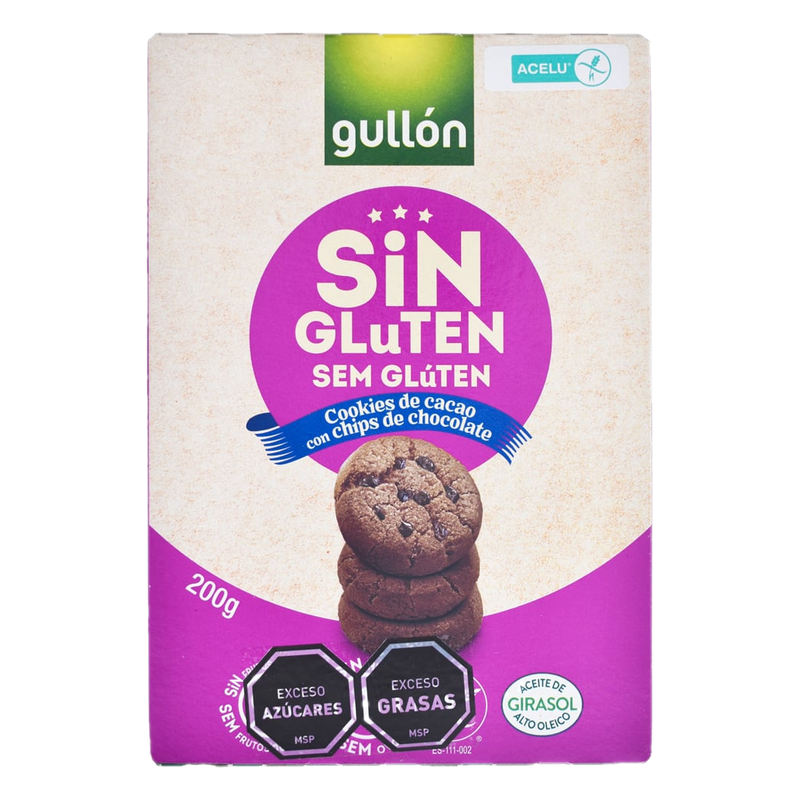 Galletas Sin Gluten De Cacao Y Chip Gullón 200 G