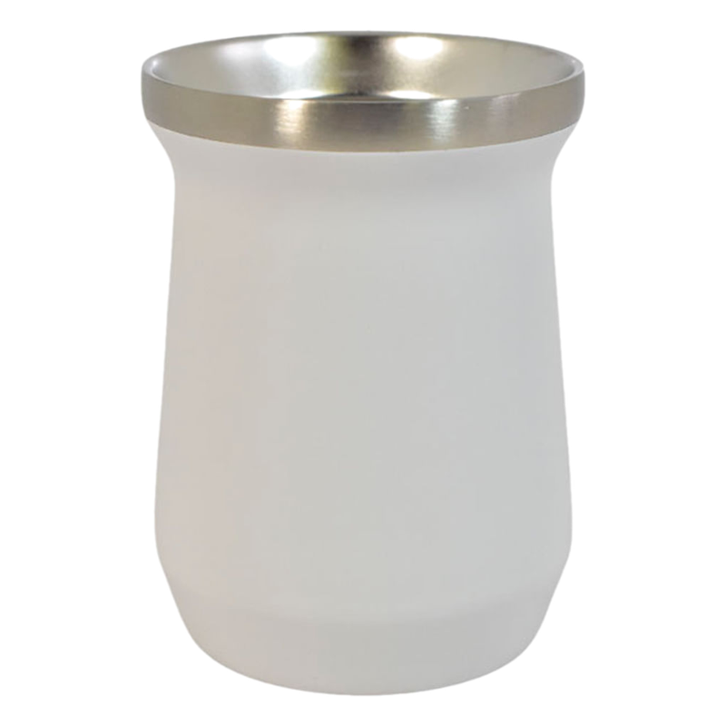Mate De Acero Inoxidable Tero Blanco