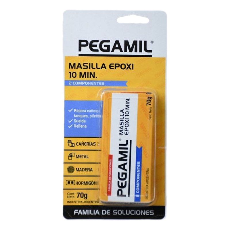 Masilla Epoxi Pegamil 10 Minutos 70 G