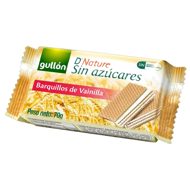 Waffers Gullón Sin Azúcar Vainilla 70 G