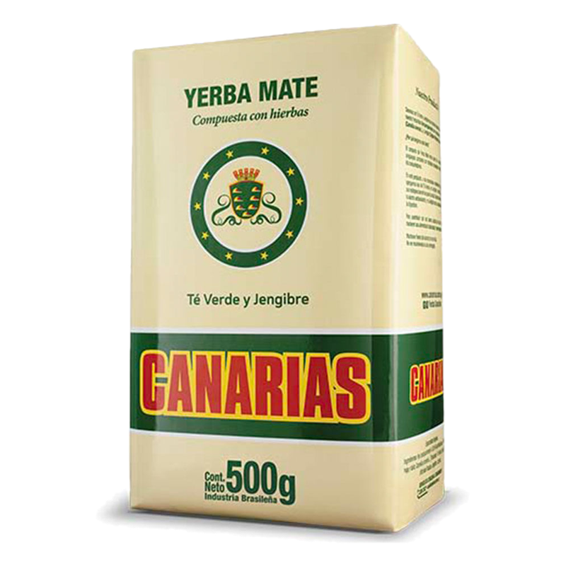 Yerba Canarias Te Verde Y Jengibre 500 G