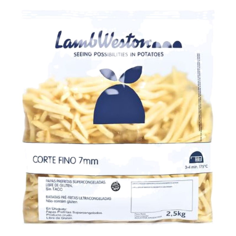 Papas Fritas Corte Fino Lamb Weston 2.25 Kg