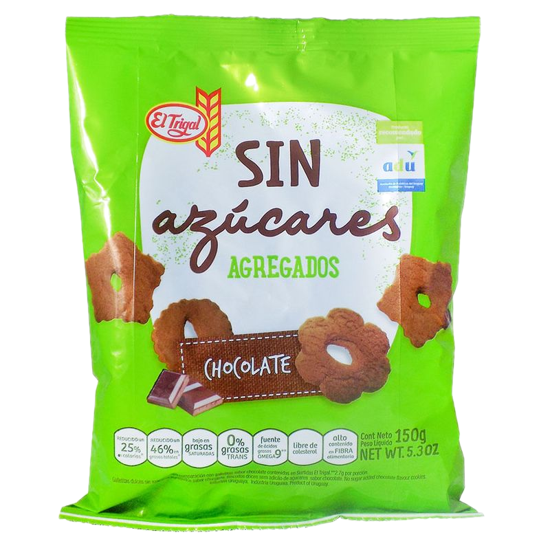 Galletas Dulces El Trigal Sin Azúcar Chocolate 150 G