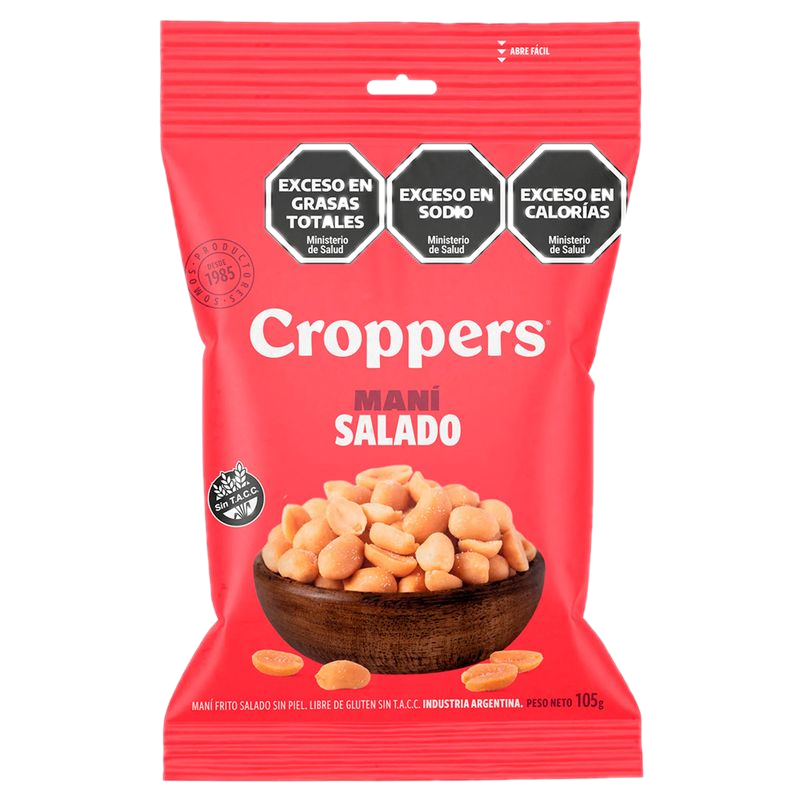 Maní Con Sal Croppers 105 G