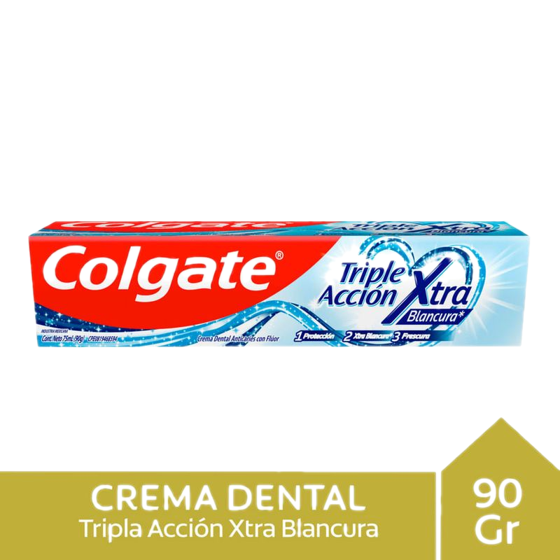 Crema Dental Colgate Triple Acción Blanqueadora 75 Ml