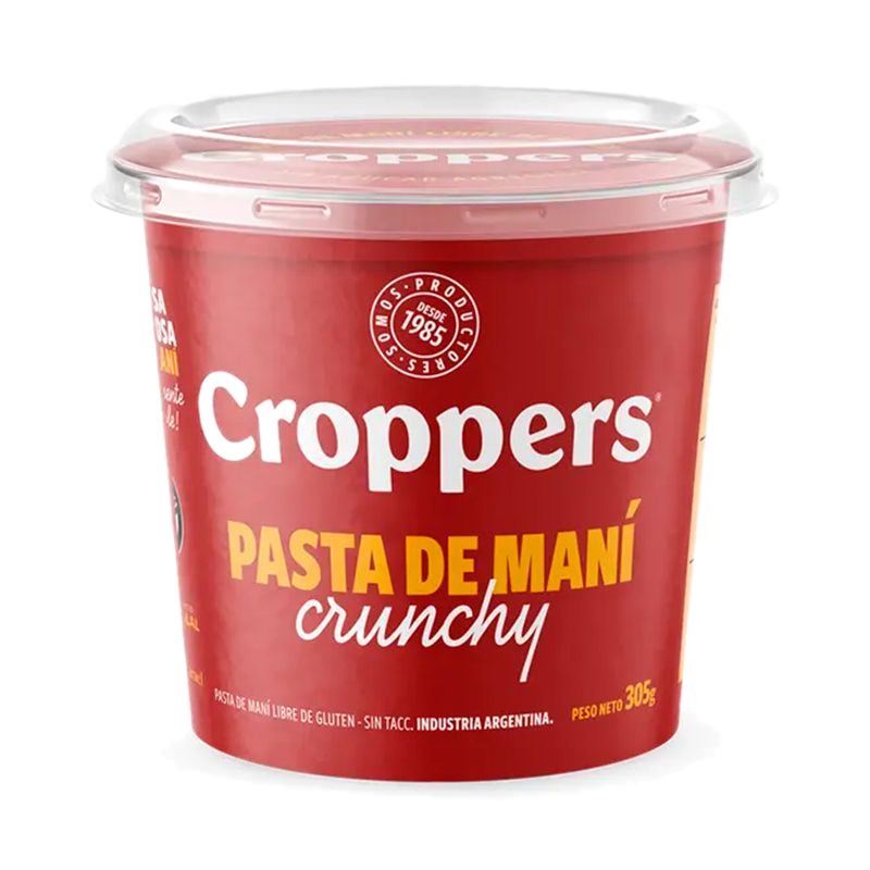 Pasta De Maní Crunchy Croppers 305 G