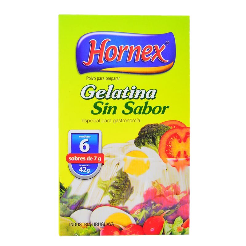 Gelatina Sin Sabor Hornex 42 G