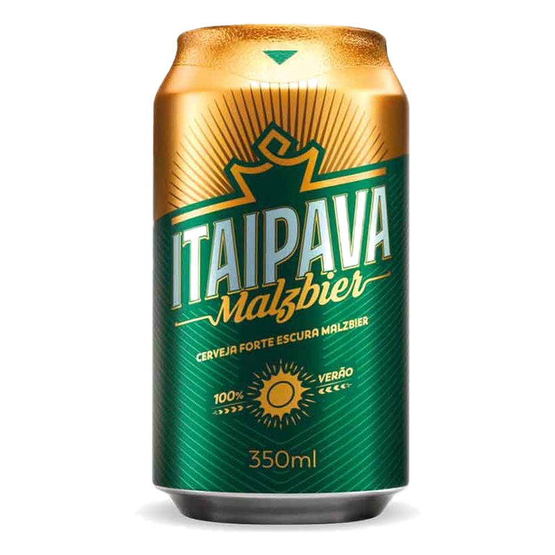 Cerveza Itaipava Malzbier Negra En Lata 350 Ml