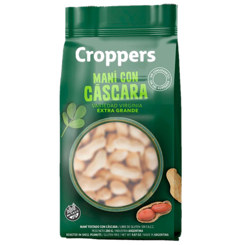 Maní Jumbo Con Cascara Croppers 280 G