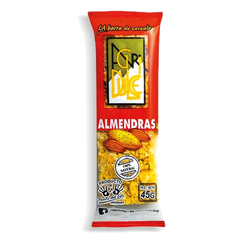 Barra De Cereal Con Almendras Agridulce 45 G