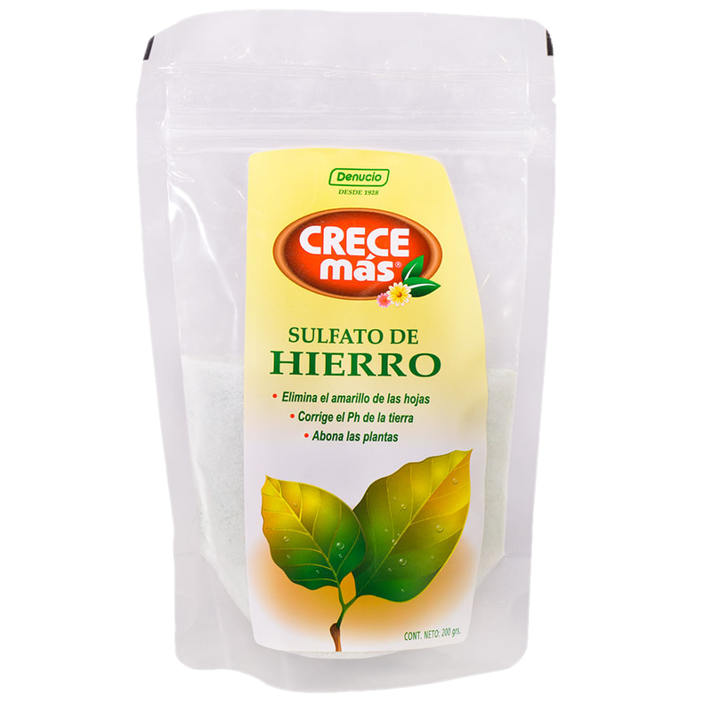 Sulfato De Hierro Crece Más 200 G