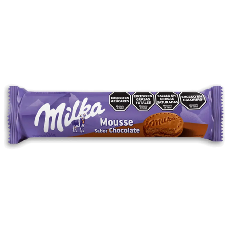 Galletas Rellenas Milka Mouse Chocolate 124 G